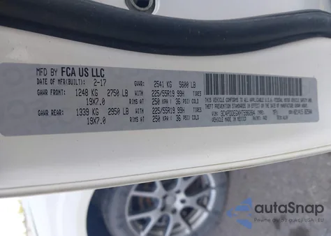 2017 Dodge Journey Gt из США, поврежденный, VIN 3C4PDDEGXHT596264